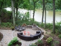 fire pit from deck
